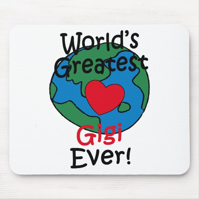Beststes das Gigi der Welt Herz Mousepad (Vorne)