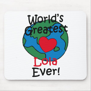 Beststes der Lola der Welt Herz Mousepad