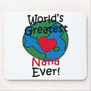 Beststes die Nana-Herz der Welt Mousepad
