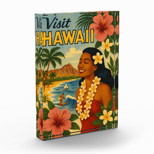 Besuch auf Hawaii in der Mitte des Jahrhunderts To Fotoblock