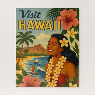 Besuch auf Hawaii in der Mitte des Jahrhunderts To Puzzle
