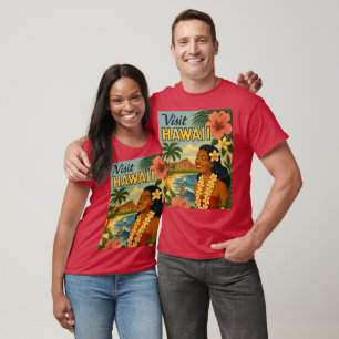 Besuch auf Hawaii in der Mitte des Jahrhunderts To T-Shirt