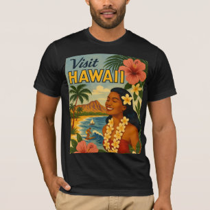 Besuch auf Hawaii in der Mitte des Jahrhunderts To T-Shirt