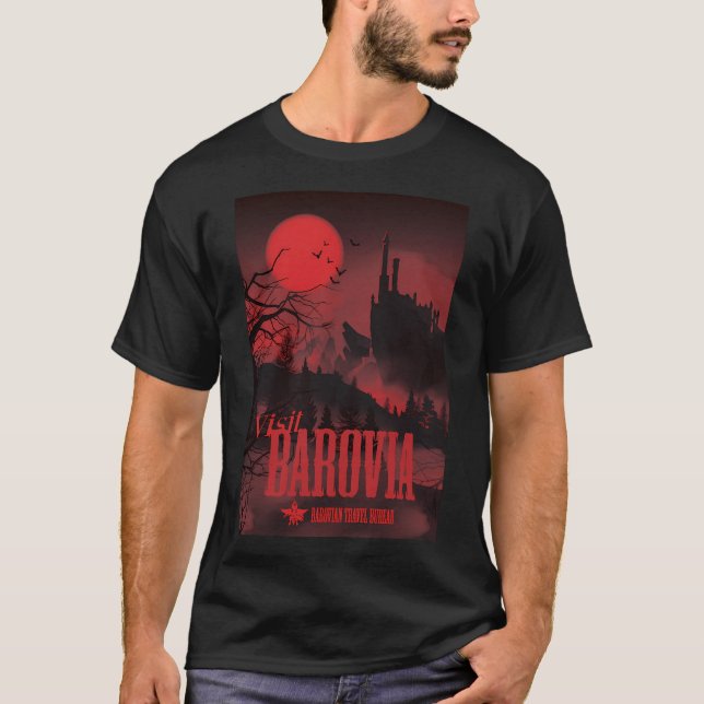 Besuch Barovia - Rot T-Shirt (Vorderseite)