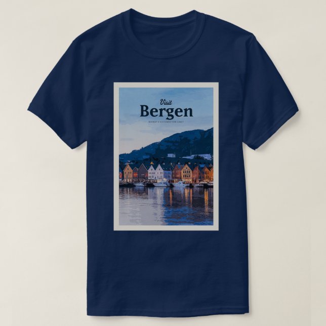 Besuch Bergen T-Shirt (Design vorne)