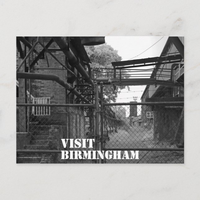 Besuch Birmingham Postkarte (Vorderseite)