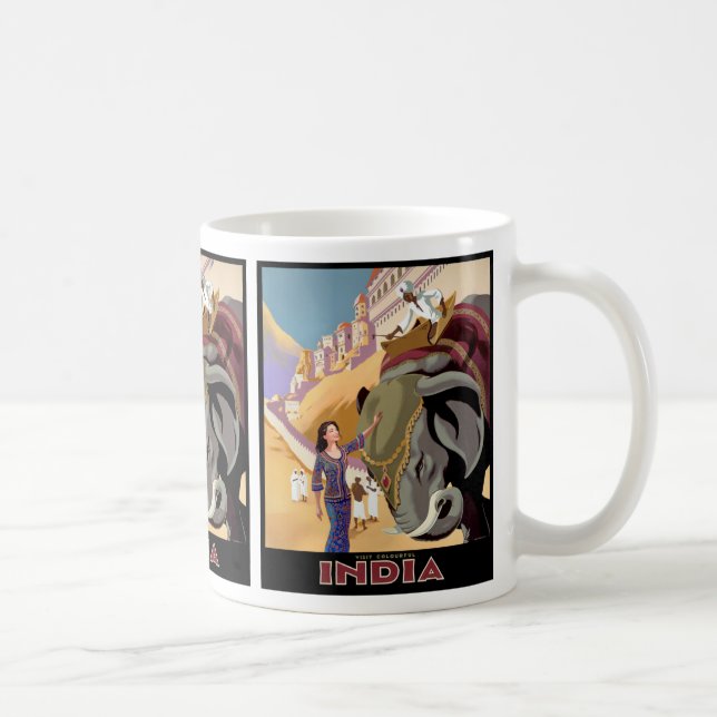 Besuch Colorful India Tasse (Rechts)