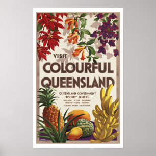 Besuch Colorful Queensland Australien Poster
