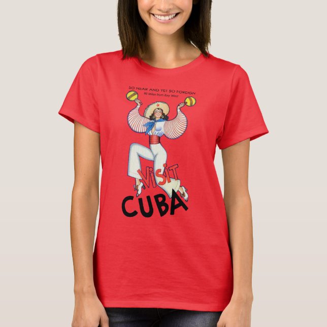 Besuch Cuba Girl T-Shirt (Vorderseite)