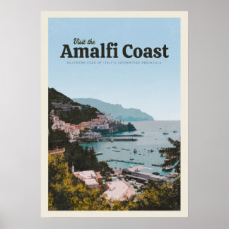 Besuch der Küste von Amalfi Poster