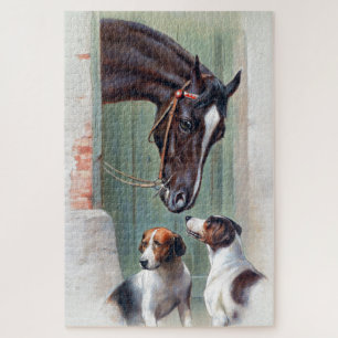 Besuch der Stallungen von Carl Reichert Puzzle