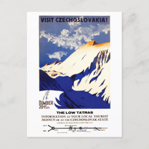 Besuch der Tschechoslowakei Postkarte