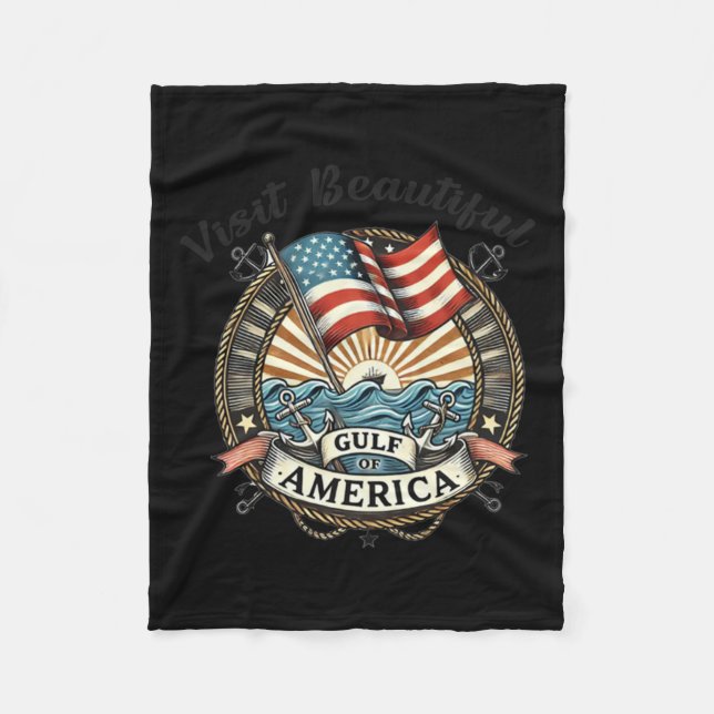 Besuch des schönen Golfs von Amerika Fleecedecke (Vorderseite)