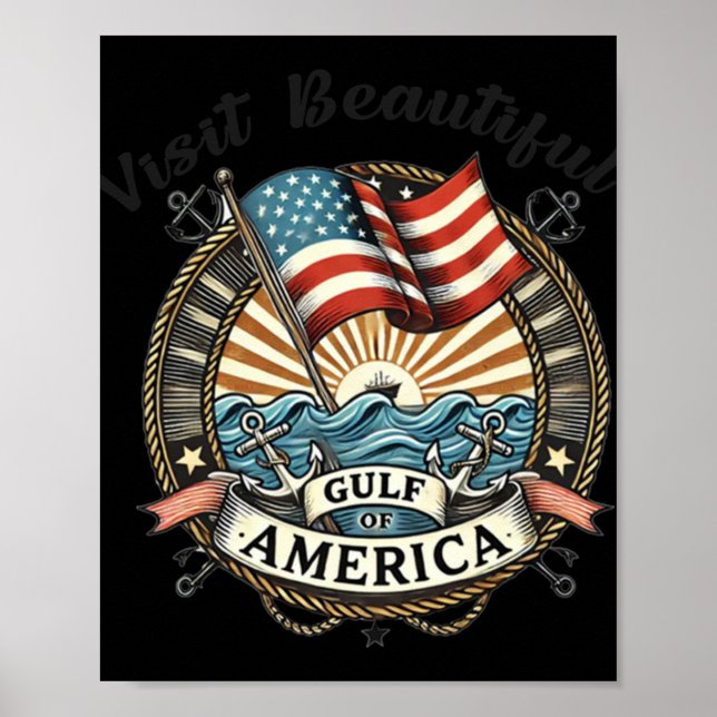 Besuch des schönen Golfs von Amerika Poster (Vorne)