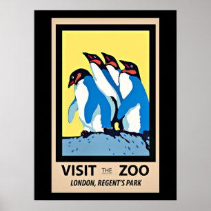 Besuch des Zoo, London, Regent's Park Poster