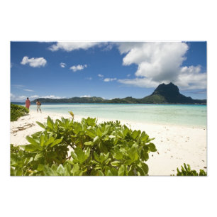 Besuch einer kleinen Picknickinsel in der Lagune v Fotodruck