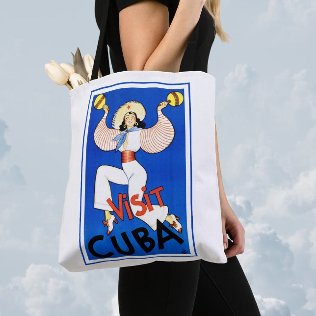 Besuch Havanna, Kuba, Vintage Travel Poster Maraca (Von Creator hochgeladen)