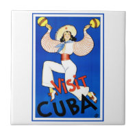 Besuch Havanna, Kuba, Vintage Travel Poster Maraca