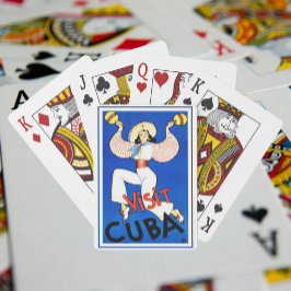 Besuch Havanna, Kuba, Vintage Travel Poster Maraca Spielkarten