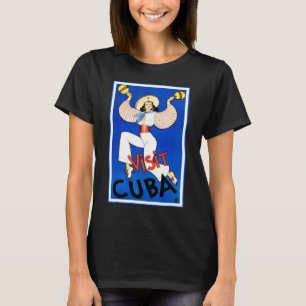 Besuch Havanna, Kuba, Vintage Travel Poster Maraca T-Shirt