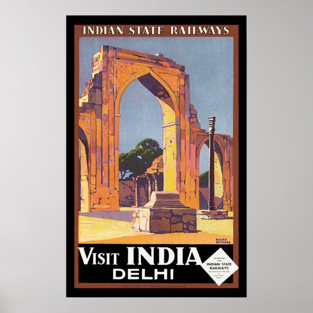 Besuch in Indien - Delhi Poster (Vorne)