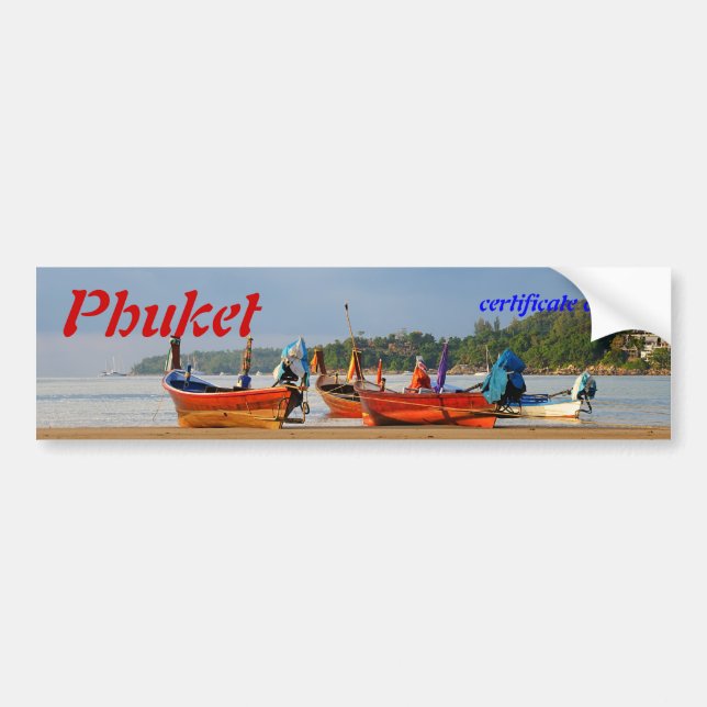 Besuch in Thailand, Phuket Autoaufkleber (Vorne)