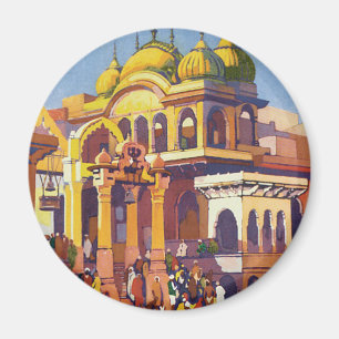 Besuch India Muttra Magnet