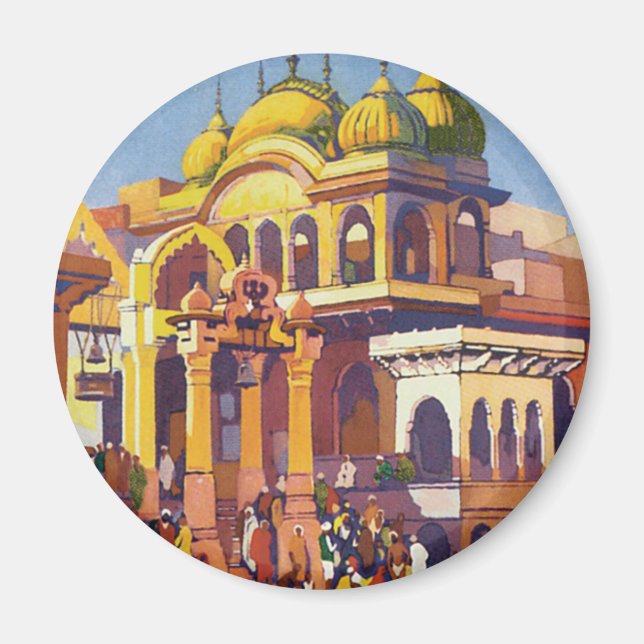 Besuch India Muttra Magnet (Vorne)