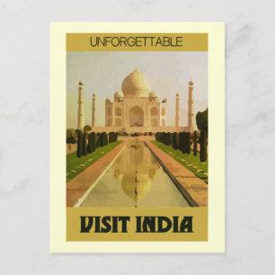 Besuch India Postkarte