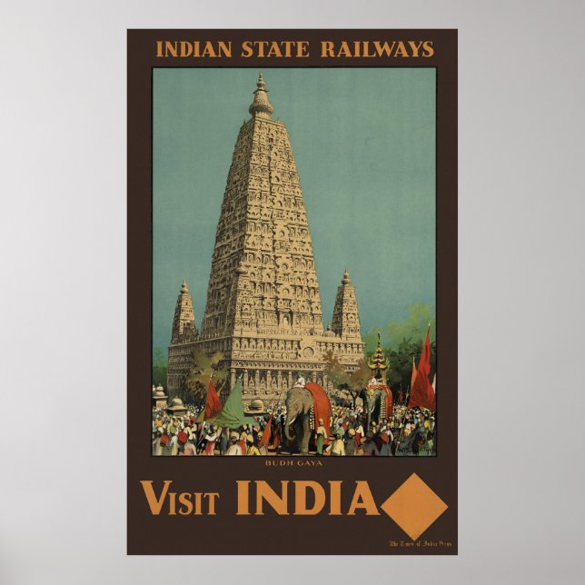 Besuch Indien Budh Gaya Poster (Vorne)