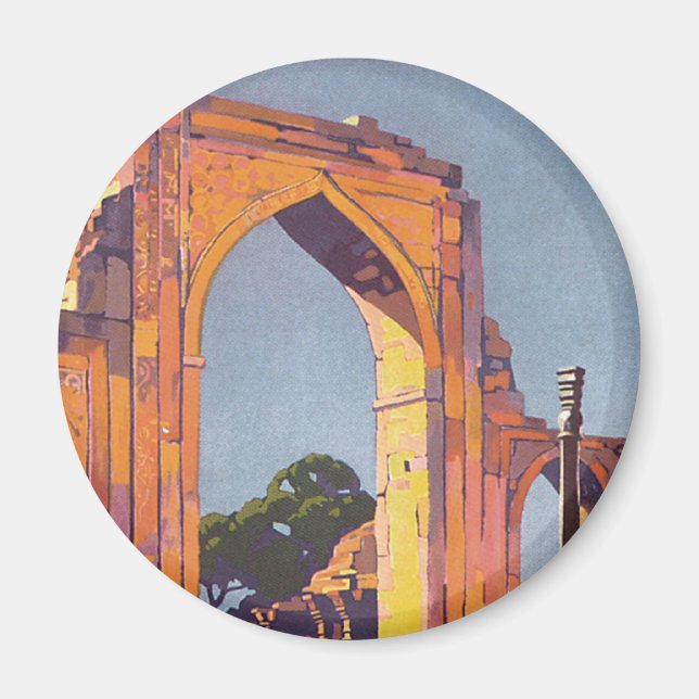 Besuch Indien ~ Delhi Magnet (Vorne)