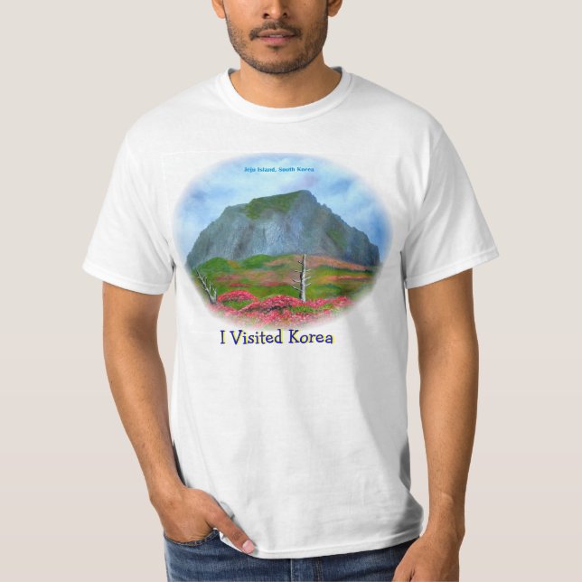 Besuch Jeju Island Korea (제 주 도) T-Shirt (Vorderseite)