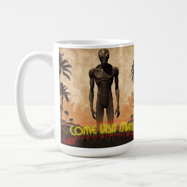 Besuch Miami Kaffeetasse (Links)