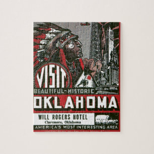 Besuch Oklahoma mit indischem Leiter Puzzle