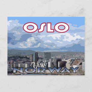 Besuch... Oslo, Norwegen - Postkarte