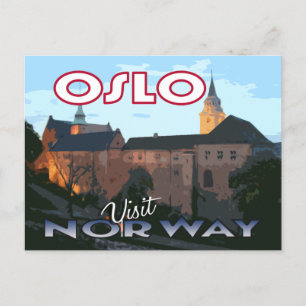 Besuch... Oslo, Norwegen - Postkarte
