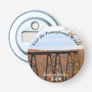 Besuch PA Wilds Picturesque Souvenir Kinzua Bridge Flaschenöffner