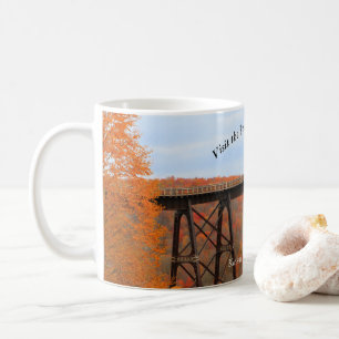 Besuch PA Wilds Picturesque Souvenir Kinzua Bridge Kaffeetasse