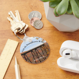 Besuch PA Wilds Picturesque Souvenir Kinzua Bridge Schlüsselanhänger