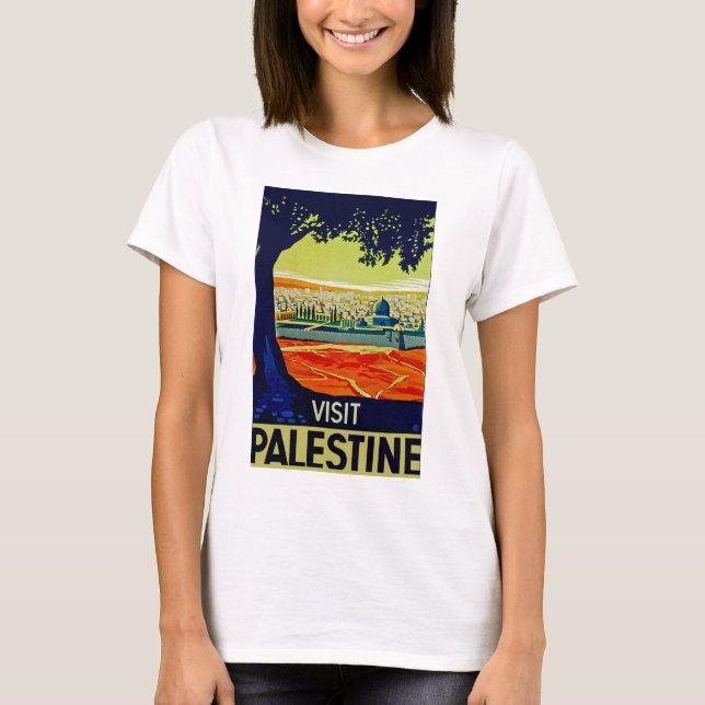 Besuch Palästina T-Shirt (Vorderseite)