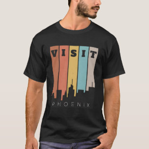 Besuch Phoenix das Tal der Sonne Skyline Retro T-Shirt