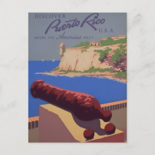 Besuch Puerto Rico Postkarte