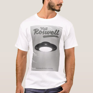 Besuch Roswell UFO Vintage Poster T-Shirt