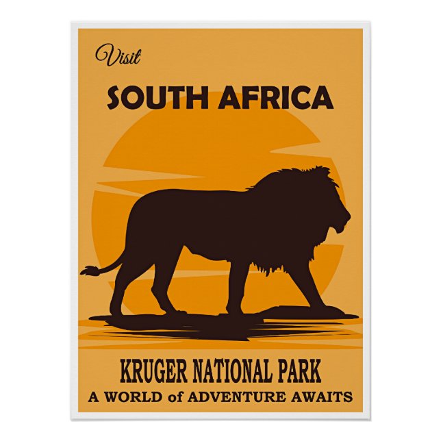 Besuch Südafrika, Krüger Nationalpark, Poster (Vorderseite)