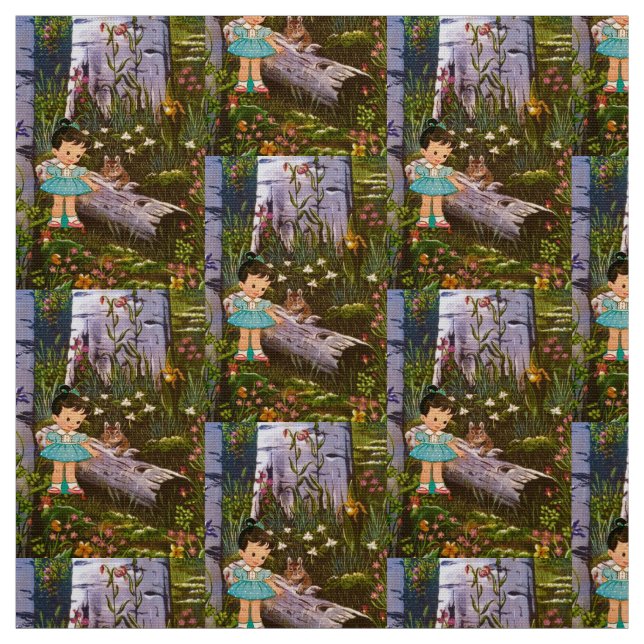 Besuch von Freunden im alten Aspen Grove Stoff (Muster)