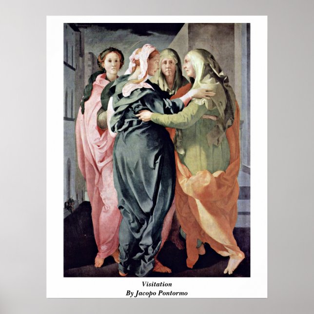 Besuch von Jacopo Pontormo Poster (Vorne)