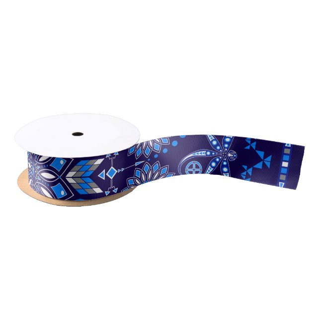 Besuche des Ancesters Blue 2 Satinband (Spule)