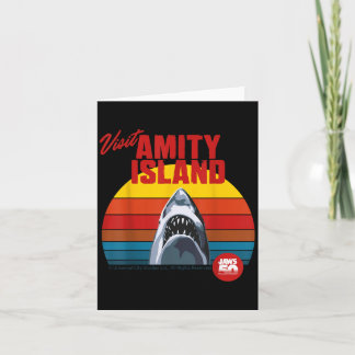 Besuchen Amity Island Jaws 2025 Retro Style Karte
