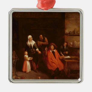 Besuchen des Doktors Silbernes Ornament