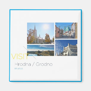 Besuchen Grodno Belarus Land View Reisemagazin Magnet